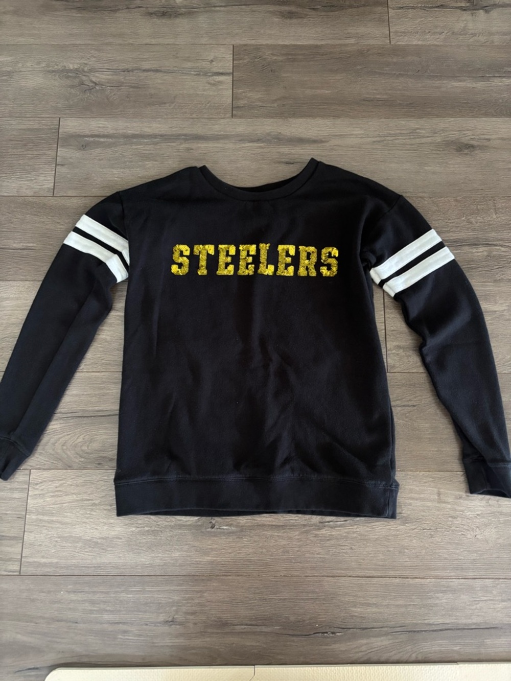 VS PINK STEELERS SEQUIN SWEATSHIRT